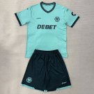 25 26 Wolverhampton Wanderers Wolves Away Kids Soccer Jersey Size 16-28