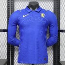 26 27 Chelsea Home Long Sleeve Player Version Soccer Jersey