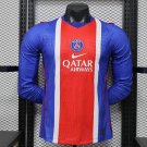 26 27 PSG Home Long Sleeve Player Version Soccer Jersey