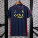 26 27 PSG Jordan Collaborative Version Navy Blue Soccer Jersey