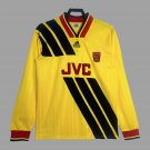93 94 Arsenal Away Long Sleeve Retro Soccer Jersey