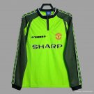 98 99 Manchester United Goalkeeper Long Sleeve Retro Soccer Jersey
