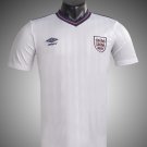 1986 England Home Retro Soccer Jersey