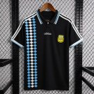 1994 Argentina Black Retro Soccer Jersey