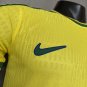 1998 Brazil Home Player Version Retro Soccer Jersey