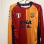 2001 2002 AS Roma UCL home Retro Soccer Long Sleeve jersey #10 TOTTI
