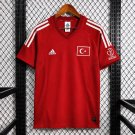 2002 Turkey Home Retro Soccer Jersey