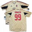 2004 05 AC Milan Third Jersey #99 Ronaldo adidas R9 Soccer 3rd