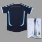 2006 Argentina Away Kids Retro Soccer Jersey Size 16-28