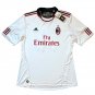 2009 10 Ac Milan Away Jersey #10 Ronaldinho adidas Soccer White Kit
