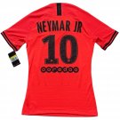 2019 20 PSG Away Jersey #10 Neymar Jr  Jordan Player Issue Orange