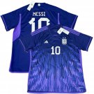 2022 23 Argentina Away Jersey #10 Messi adidas World Cup Soccer purple kit
