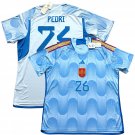 2022 23 Spain Away Jersey #26 Pedri adidas World Cup Soccer Kit