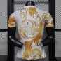 2026 Argentina Gold Baroque Floral Player Version White Soccer Jersey