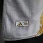 2026 Argentina Gold Baroque Floral Player Version White Soccer Jersey