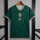 2026 Brazil Jordan Christ the Redeemer White Green Soccer Jersey