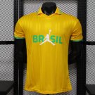 2026 Brazil Player Version Varsity Maize Yellow Polo