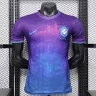 2026 Brazil Special Player Version Vibrant Pruple Blue Soccer Jersey