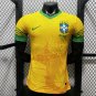 2026 Brazil Vintage Cactus Player Version Yellow Soccer Jersey
