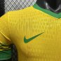 2026 Brazil Vintage Cactus Player Version Yellow Soccer Jersey