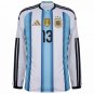 Adidas Argentina Home Long Sleeve Romero 13 Jersey 2026-2027