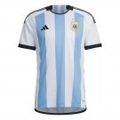 ADIDAS ARGENTINA STADIUM HOME 2022 JERSEY SHIRT WORLD CUP SOCCER FOOTBALL HF2158