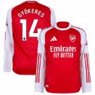 Adidas Arsenal Home Long Sleeves Gyokeres 14 Jersey 2025-2026