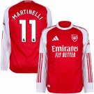 Adidas Arsenal Home Long Sleves Martinelli 11 Jersey 2025-2026 (Premier League)