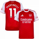 Adidas Arsenal Home Martinelli 11 Jersey 2025-2026 (Premier League)