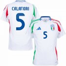 Adidas Italy Away Calafiori 5 Jersey 2024-2025