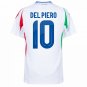 Adidas Italy Away Del Piero 10 Jersey 2024-2025