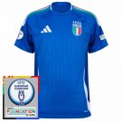 Adidas Italy Home Jersey 2024-2025 incl. Euro 2020 Champions & Foundation Tournament Patches