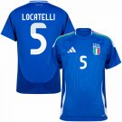 Adidas Italy Home Locatelli 5 Jersey 2024-2025