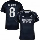Adidas Real Madrid Away Valverde 8 Jersey Jersey 2025-2026