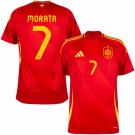 Adidas Spain Home Morata 7 Jersey 2024-2025