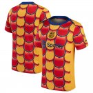Barcelona 2023 24 Academy Pro Pre-Match Top - Gold