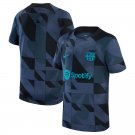 Barcelona Youth 2023 24 Academy Pro Performance Pre-Match Top - Navy