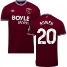 BOWEN #20 West Ham United FC Home Jersey 2025 26 Adults