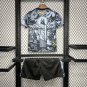 Brazil Special Edition Gray 24 25 Youth  Kids Kit Soccer Football Futbol Shirt Jersey