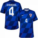 Croatia Away Jersey Gvardiol 4 Jersey 2024-2025