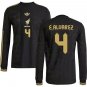 E.ALVAREZ #4 Mexico Gold Long Sleeve Jersey 2025 Adults
