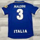 Italy Euro 96 Maldini 3 Football Soccer Rare Vintage Shirt Jersey