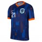 Jerdy Schouten 21 Netherlands National Team 2024 25 Away Men Jersey - Navy