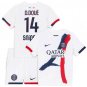 Kids D.DOU&Atilde;� #14 Paris Saint Germain Away Shirt
