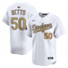 Los Angeles Dodgers Mookie Betts 2025 Gold Collection MLB Limited Jersey