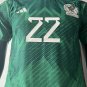 Lozano mexico 22 jersey home soccer jersey