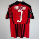 MALDINI #3 AC MILAN ITALY 2007 2008 HOME FOOTBALL SHIRT JERSEY