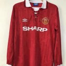 MANCHESTER UNITED 1992-1994 LONG SLEEVE HOME RETRO FOOTBALL SHIRT