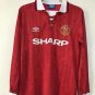 MANCHESTER UNITED 1992-1994 LONG SLEEVE HOME RETRO FOOTBALL SHIRT