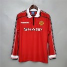 MANCHESTER UNITED 1998- 2000 LONG SLEEVE HOME RETRO FOOTBALL SHIRT